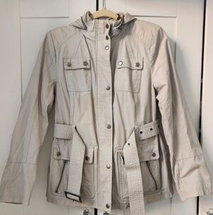 G H Bass Women's Beige Utility Jacket